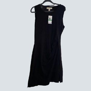 NEW Michael Kors asymmetrical little black dress, size L